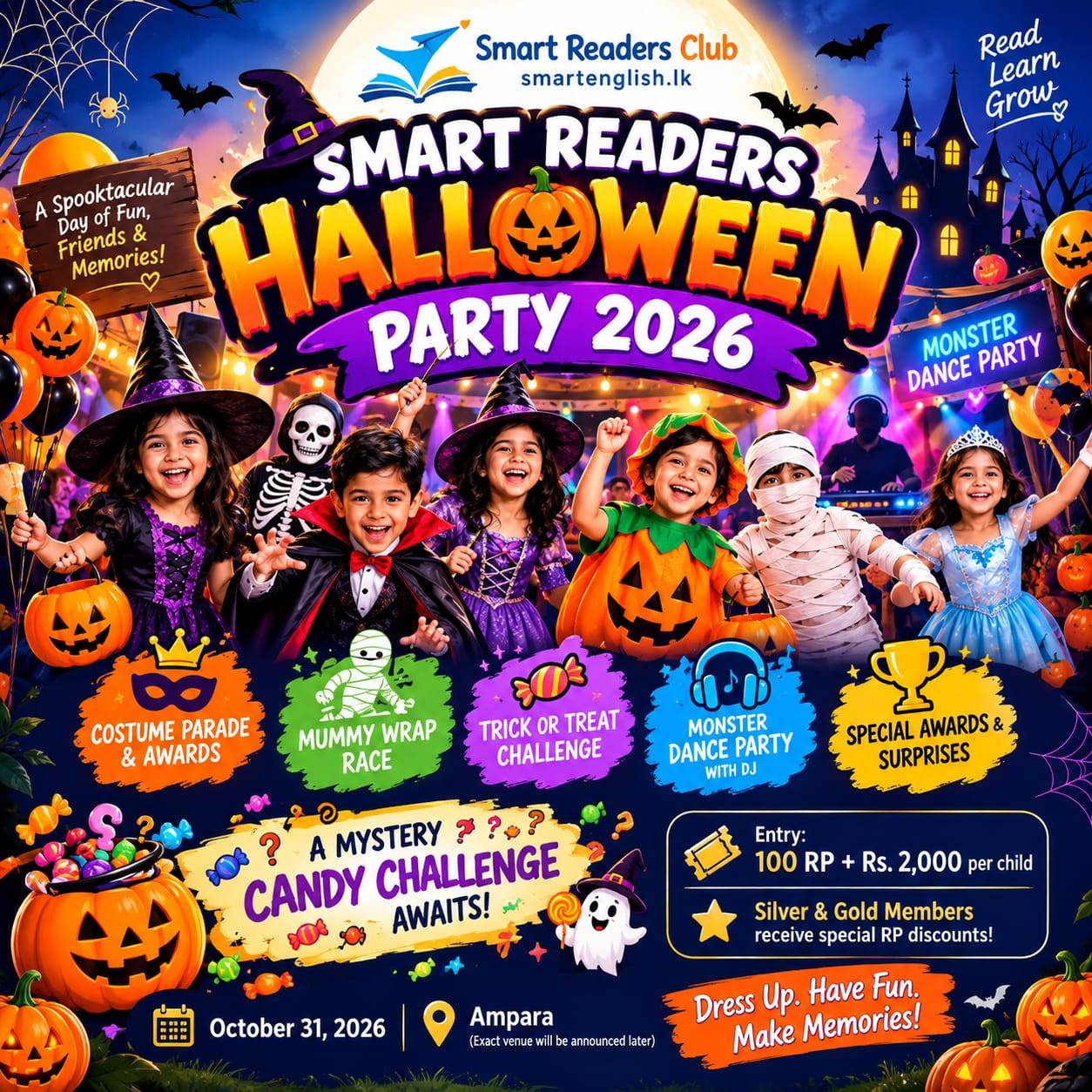 Smart Readers Halloween party 2026